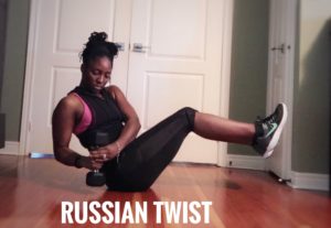 Sexy abs Russian Twist 
