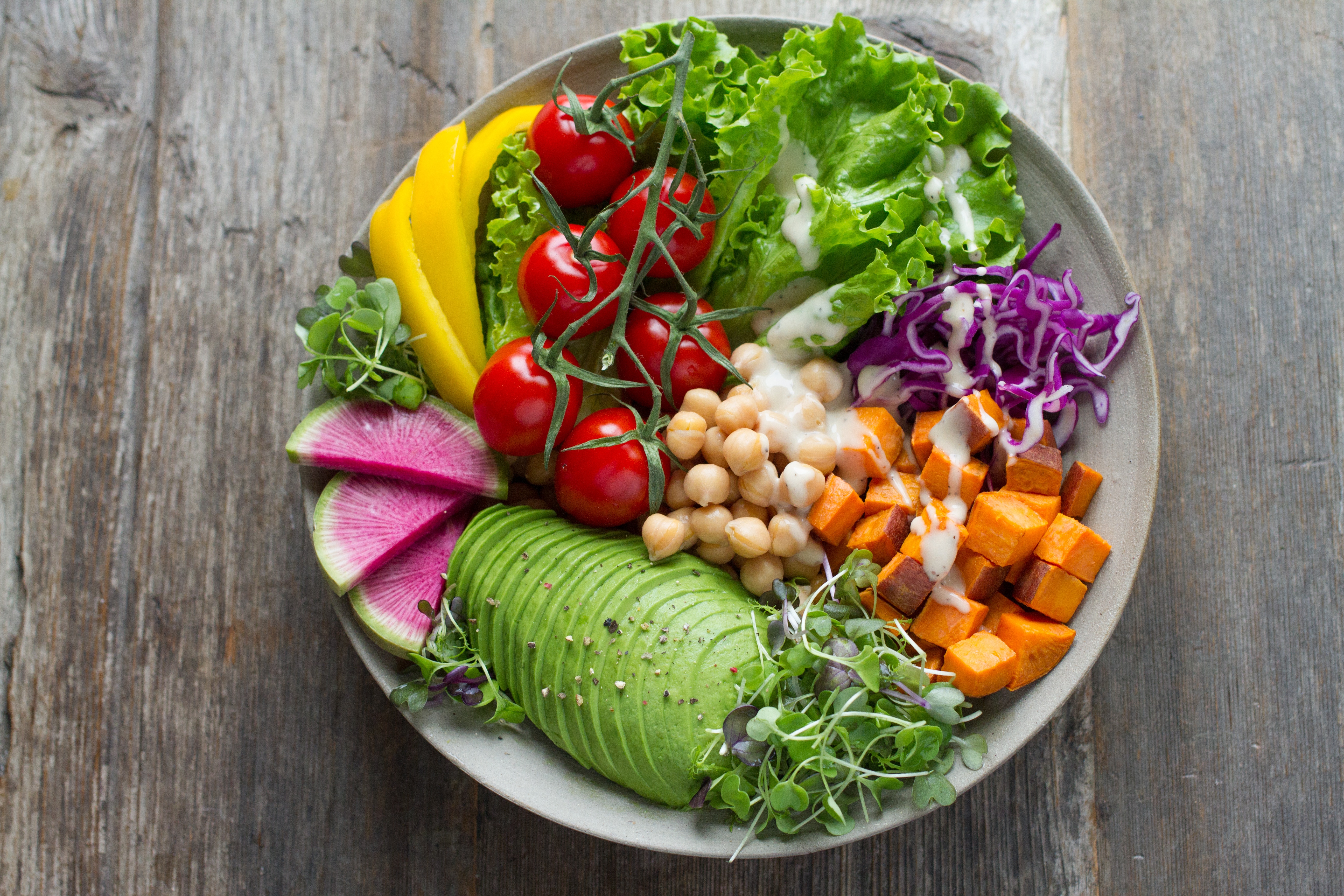 Vitamin and Nutrient bowl of fruits and veggies